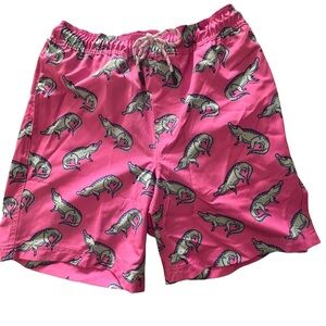 NWT Men’s pink alligator lined bathing suit size small